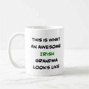 Caneca De Café irish grandma, awesome