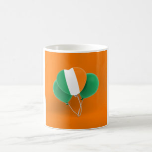 Caneca De Café Irish Heart Balloons Mug