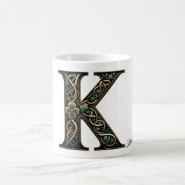 Caneca De Café Irish K Monogram Coffee Mug