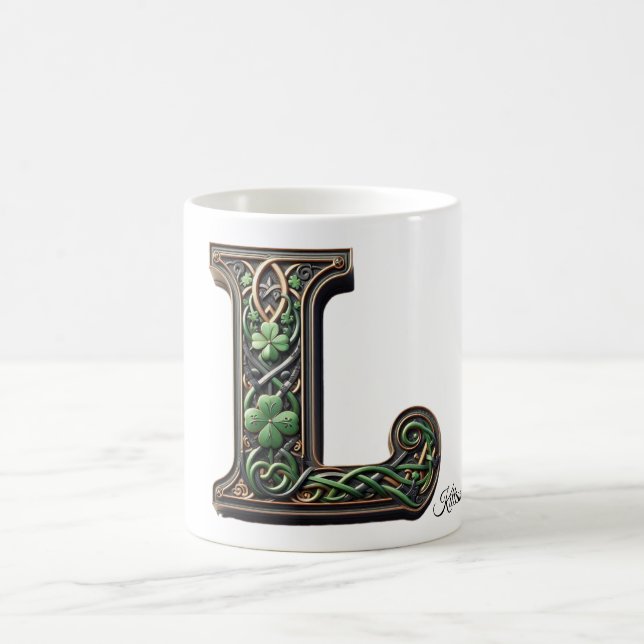 Caneca De Café Irish L Monogram Coffee Mug (Centro)