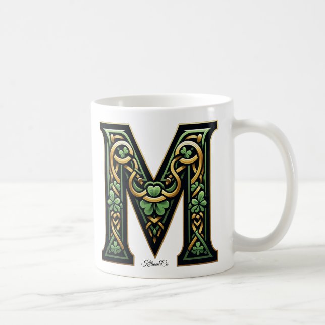 Caneca De Café Irish M Monogram Coffee Mug (Direita)