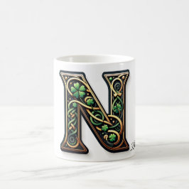 Caneca De Café Irish N Monogram Coffee Mug