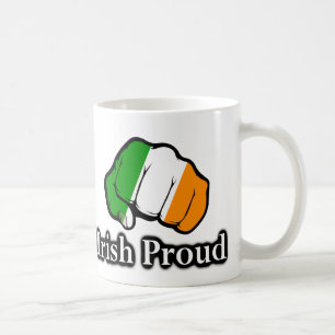 Caneca De Café Irish Orud Flag Fist