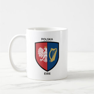 Caneca De Café Irish-Polish Heritage