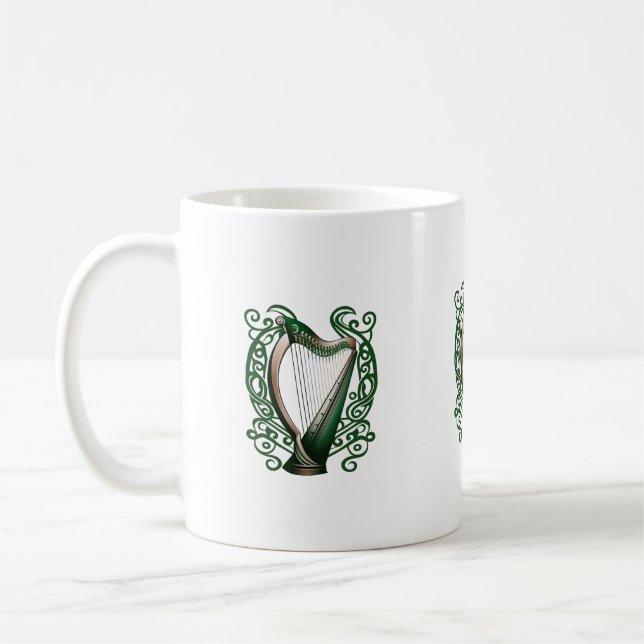 Caneca De Café    Irish Shamrock Harp (Esquerda)