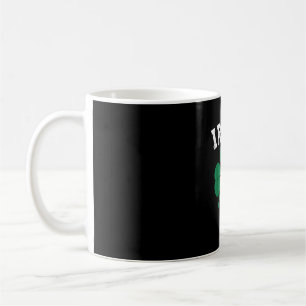 Caneca De Café Irlanda Shamrock Irlanda Rua de bandeira Patrick D