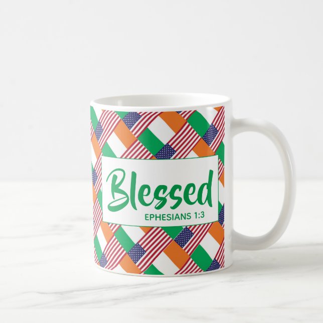 Caneca De Café Irlandês-Americano BESSED (Direita)