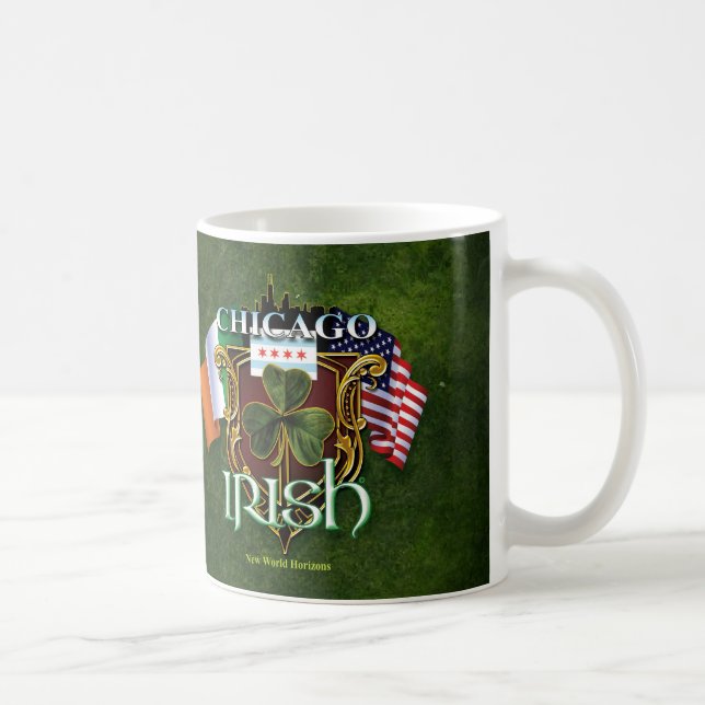 Caneca De Café Irlandês de Chicago (Direita)