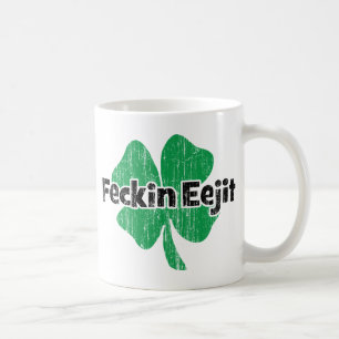 Caneca De Café Irlandês Feckin Eejit