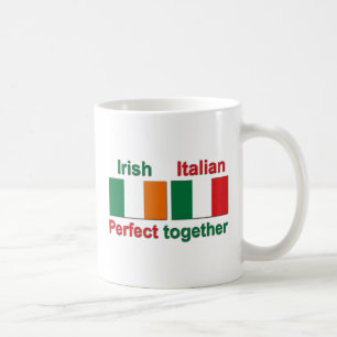 Caneca De Café Irlandês italiano - aperfeiçoe junto!