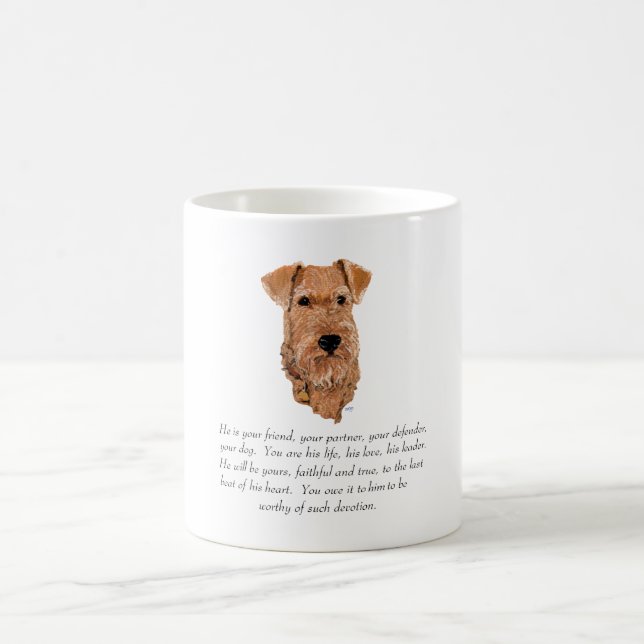 Caneca De Café Irlandês Terrier Keepsaau - Homem (Centro)