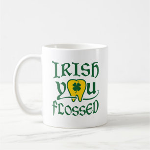 Caneca De Café Irlandês Você Fogeu Dia de São Patrício Dental