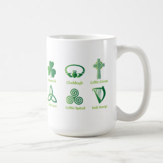 Caneca de café irlandesa dos símbolos, herança