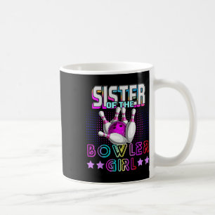 Caneca De Café Irmã Da Garota Que Corresponde À Boliche Da Famíli