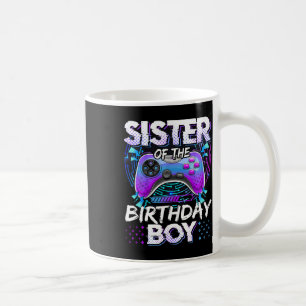 Caneca De Café Irmã Do Jogo De Vídeo Do Menino Do Aniversário Pia