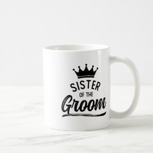 Caneca De Café Irmã Do Noivo Roupas De Casamento Combinando