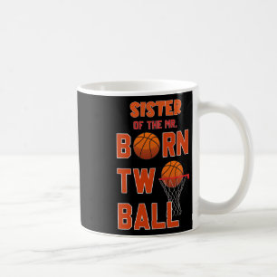 Caneca De Café Irmã do Sr. Nascido Duas Vezes Esboço de 2º Aniver