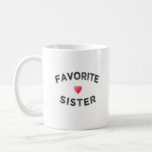 Caneca De Café Irmã Favorita Melhor Irmão de Todos os Tempos Piad