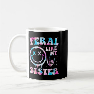 Caneca De Café Irmã Feral Como Irmã Engraçada Sarcástica Mulheres