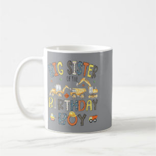 Caneca De Café Irmã Mais Velha da Equipe de Construção do Menino