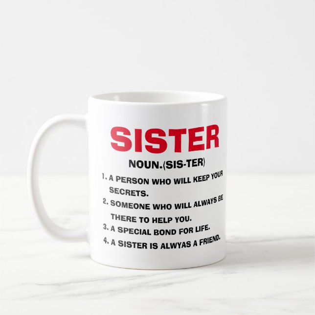 Caneca De Café Irmã Mug, definição de Irmã Mug, Irmã  (Esquerda)