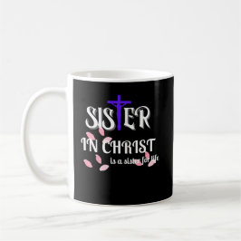 Caneca De Café Irmã na farsa cristã Cristo