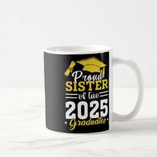 Caneca De Café Irmã Orgulhosa De Dois Cl De 2025 Gêmeos Formandos