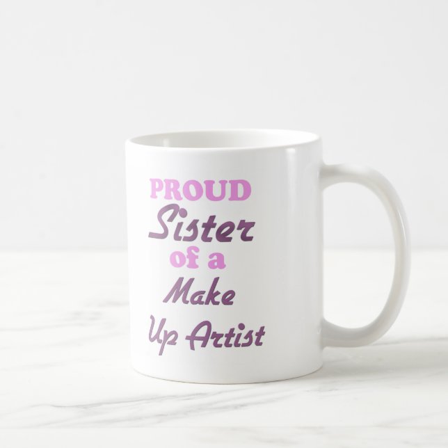 Caneca De Café Irmã orgulhosa de um artista compo (Direita)