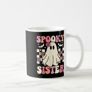 Caneca De Café Irmã Spooky Halloween Fantume Retro Groovy
