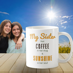 Caneca De Café Irmã Sunshine Soul Bonito Café Floral