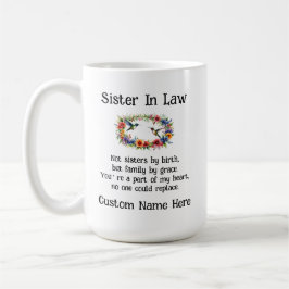 Caneca De Café Irmã Totalmente Personalizada Do Primo Etc Bestie 