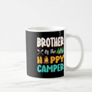 Caneca De Café Irmão da Família Happy Camper Acampamento Aniversá