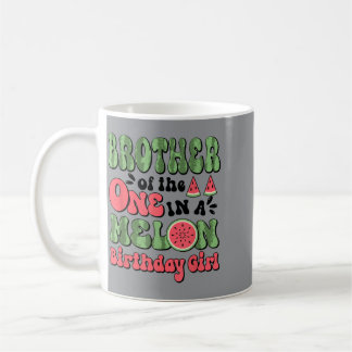 Caneca De Café Irmão Da Melancia De 1º Aniversário Fofa