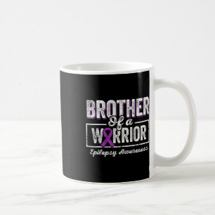 Caneca De Café Irmão De Um Guerreiro Epilepsia Irmão Roxo Ribbo