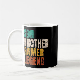 Caneca De Café Irmão do Filho Lendário Jogador de Vídeo Game Comb