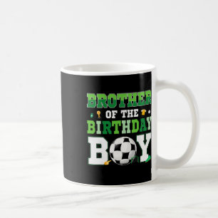 Caneca De Café Irmão Do Menino Do Aniversário De Futebol Menino D