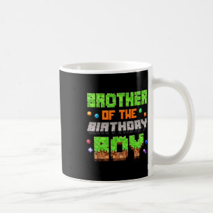 Caneca De Café Irmão Do Menino Do Aniversário Pixel Gaming Vídeo 