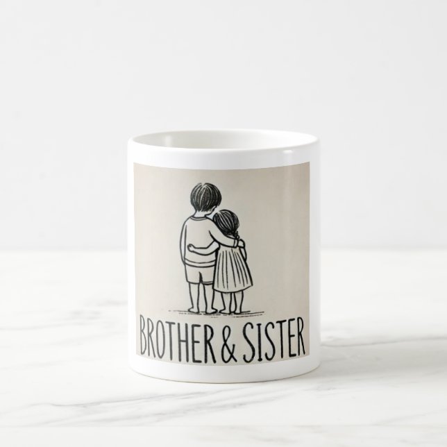 Caneca De Café Irmão e Irmã Hug Mug - Família Encantadora Ill (Centro)