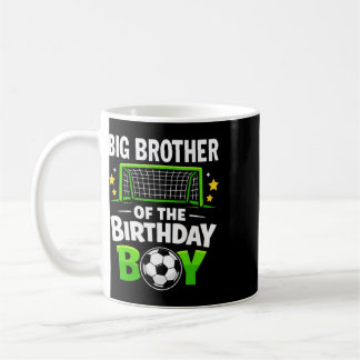 Caneca De Café Irmão Mais Velho Do Menino Do Aniversário Futebol