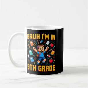 Caneca De Café Irmão na Camisa da 9ª Série Meninos Primeiro Dia d