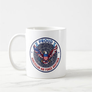 Caneca De Café Irmão Orgulhoso da Força Aérea Americana