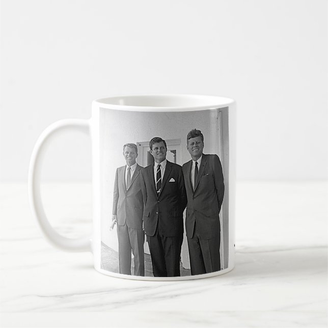 Caneca De Café Irmãos de Kennedy, John, Ted, Robert (Esquerda)