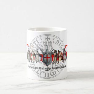 Caneca De Café irmãos de templário com selo taça