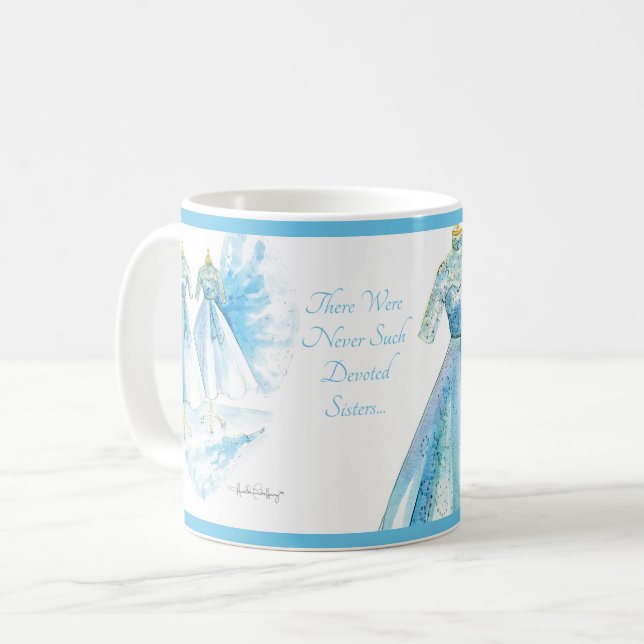 Caneca De Café Irmãs Blue Dress Mug de Heather French Henry (Frente Esquerda)