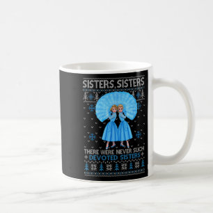 Caneca De Café Irmãs Branco Xmas Neve Filme de Natal 1954 Feriado