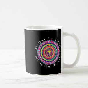 Caneca De Café Irmãs Em Cristo São Irmãs Para a Vida Mandala Chr