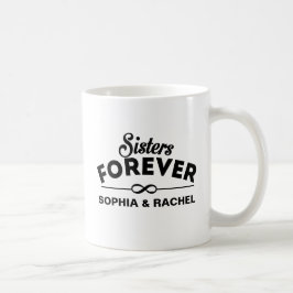 Caneca De Café Irmãs para sempre