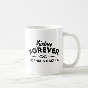 Caneca De Café Irmãs para sempre