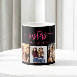 Caneca De Café Irmãs Rosa Quente 3 Colagem Fotográfica Mantendo P<br><div class="desc">Celebrar a Irmã Quente Rosa 3 Colagem Fotográfica Keepsasasaemprt Coffee Mug. Esta caneca vibrante apresenta uma impressionante colagem de três fotos queridas, capturando momentos especiais compartilhados com suas irmãs. O design cor-de-rosa quente adiciona um toque divertido e na moda, fazer uma peça sobressalente para qualquer amante de café ou chá....</div>
