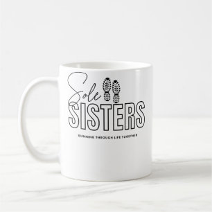 Caneca De Café Irmãs Solitárias Correndo Juntas pela Vida